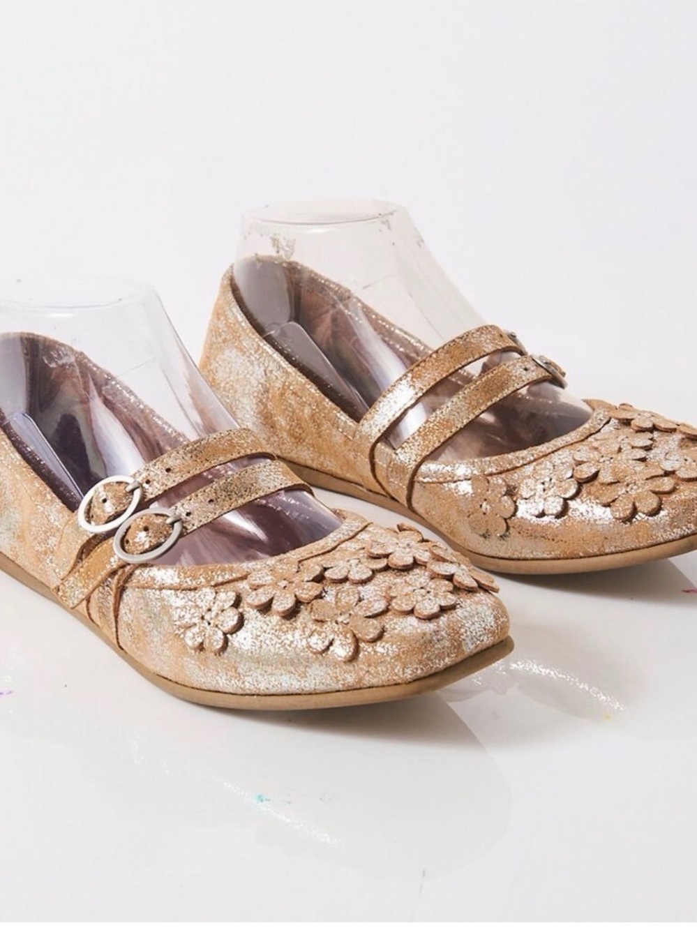 Free People Mimosa Mary Jane Champagne Metallic - Picture 7 of 15
